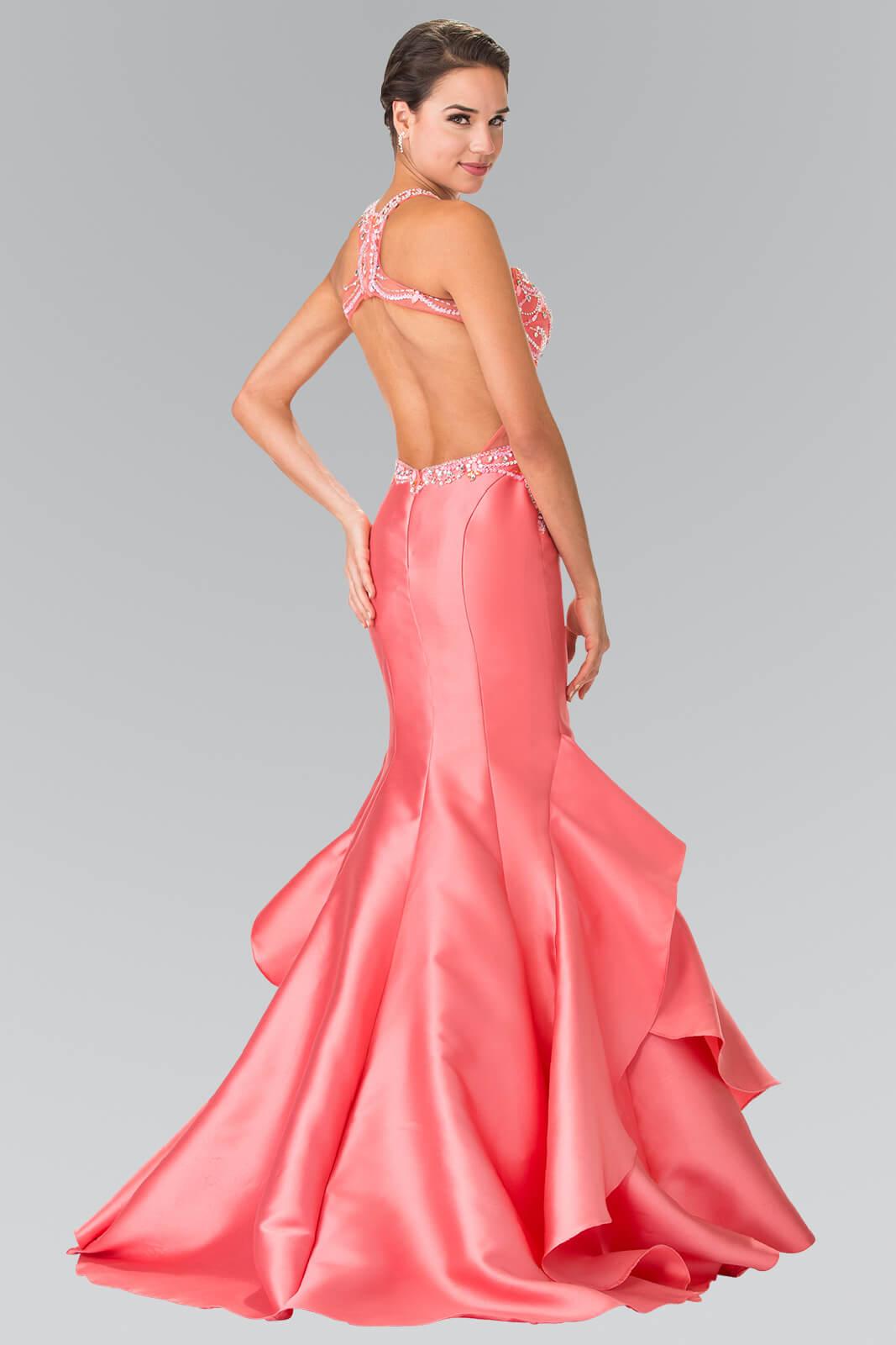 Prom Long Formal Halter Dress Mermaid Gown - The Dress Outlet Elizabeth K
