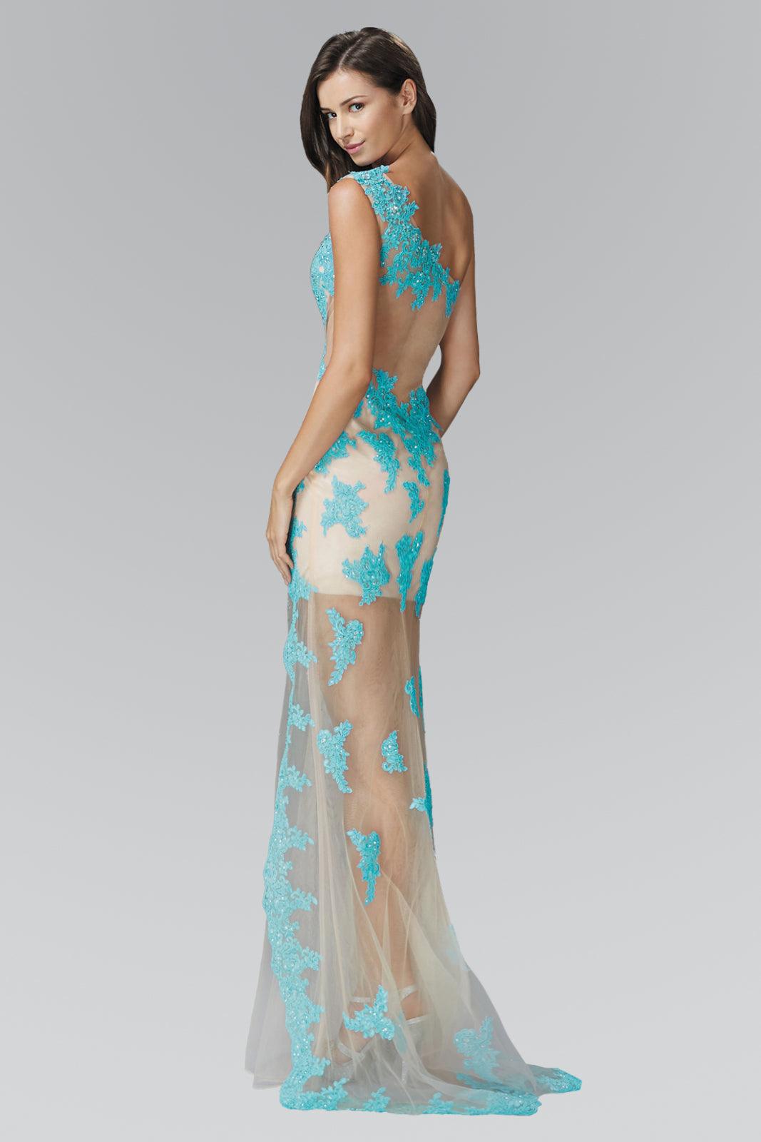 Prom Long Formal One Shoulder Evening Dress