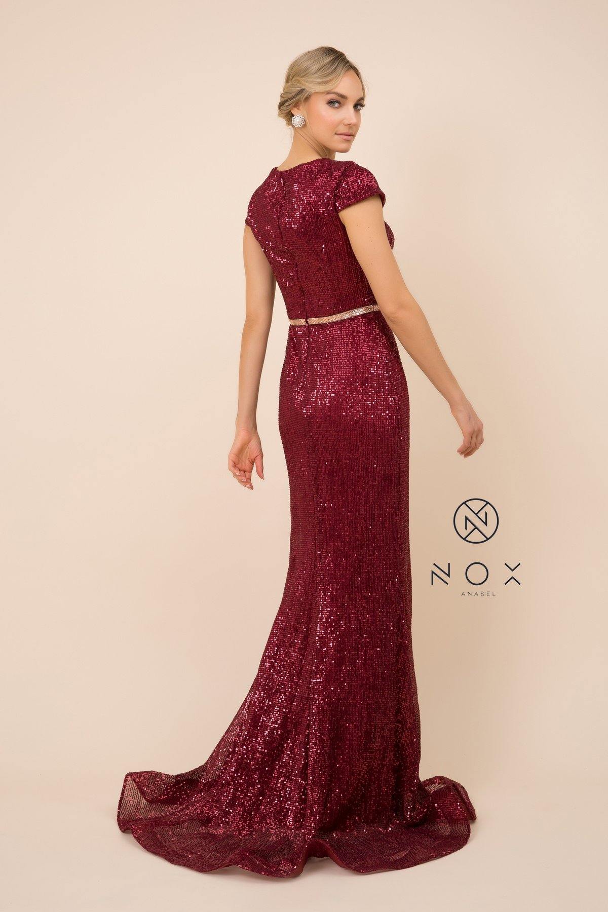 Prom Long Formal Sequined Mermaid Dress