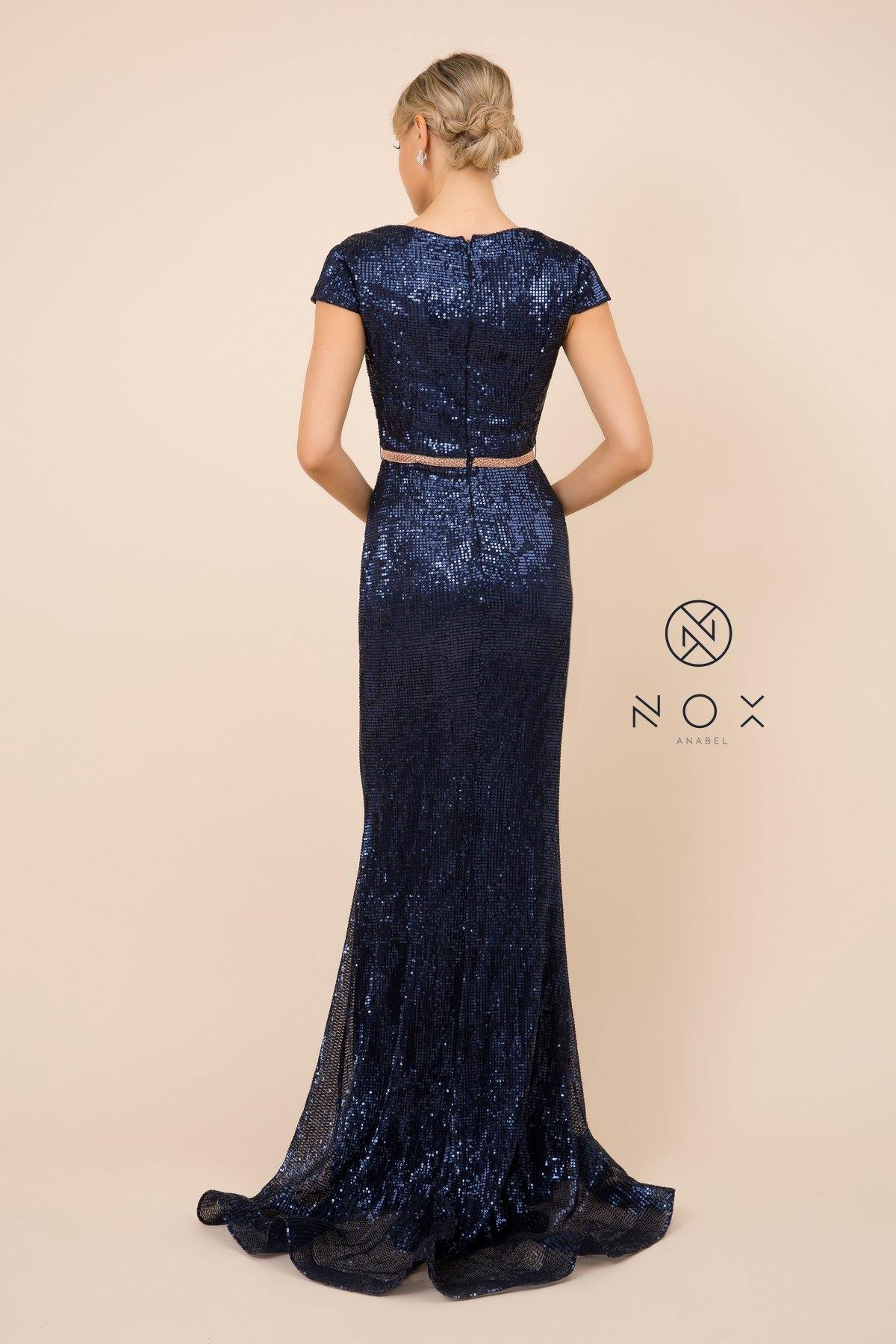 Prom Long Formal Sequined Mermaid Dress