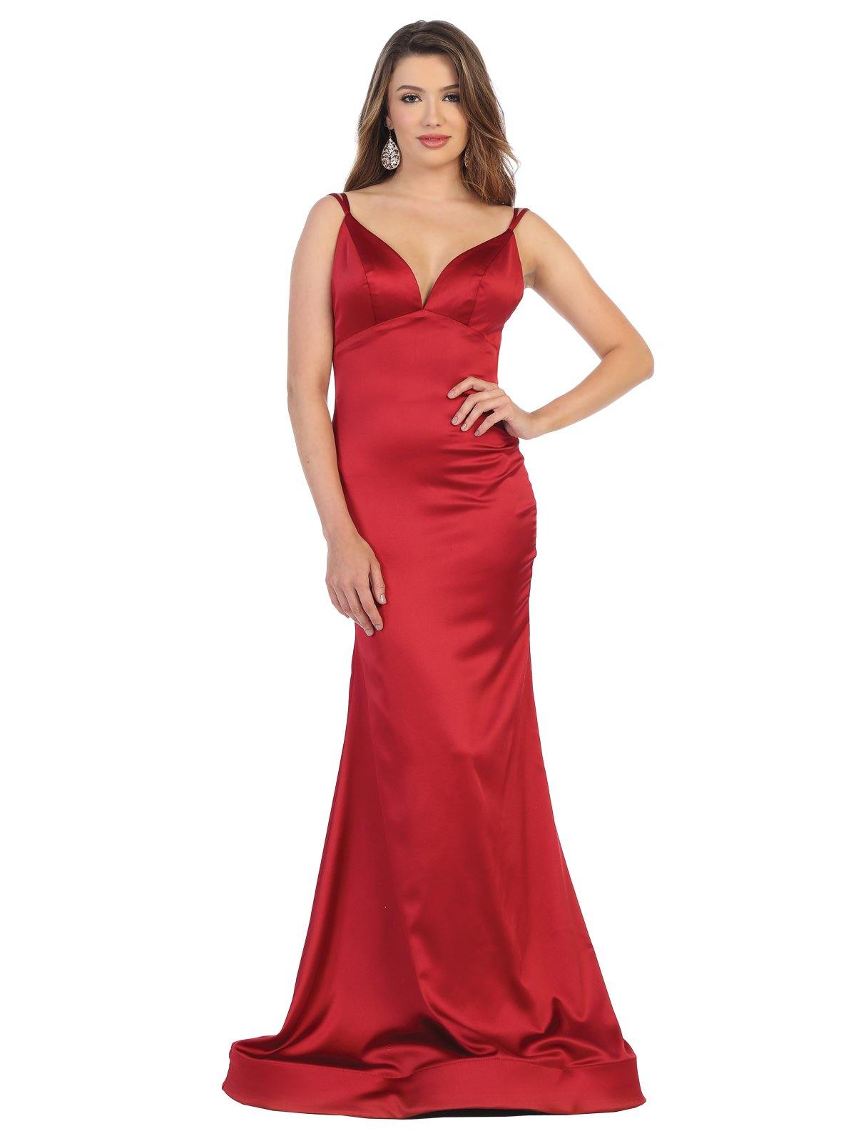 Prom Long Formal Spaghetti Strap Evening Dress - The Dress Outlet May Queen