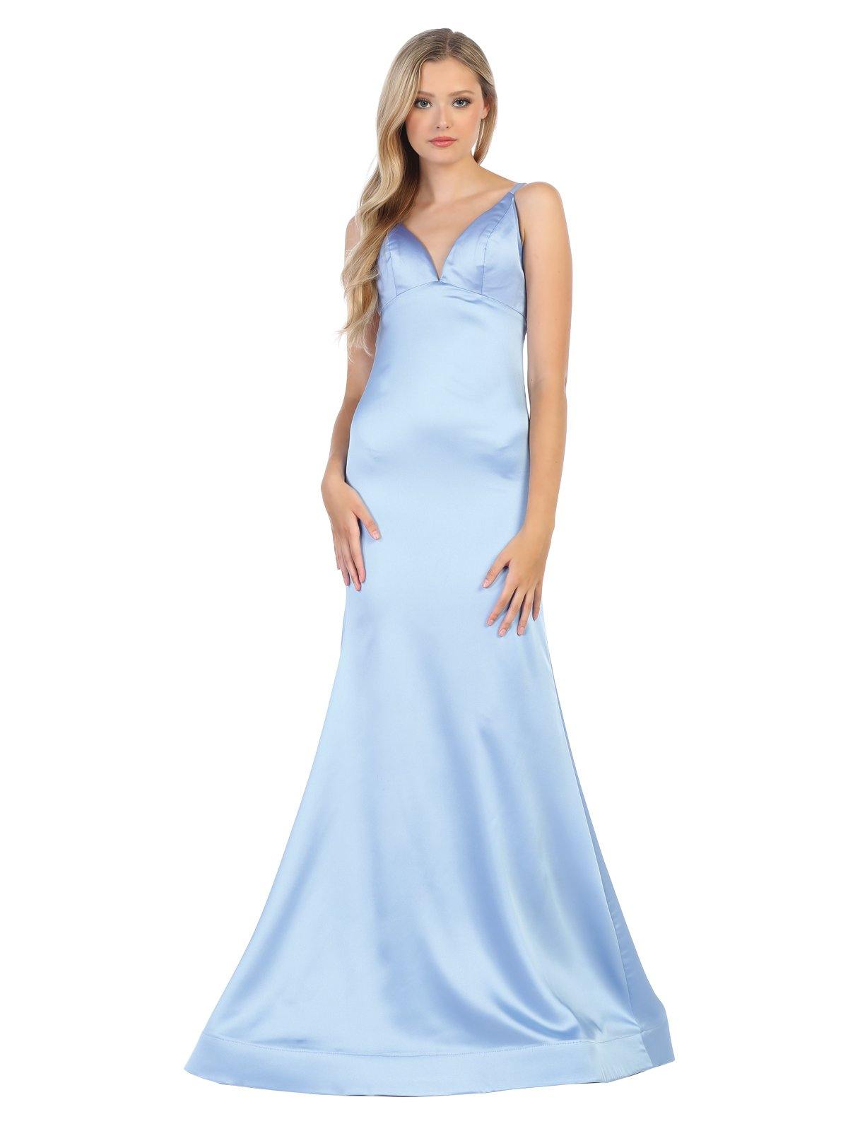 Prom Long Formal Spaghetti Strap Evening Dress - The Dress Outlet May Queen