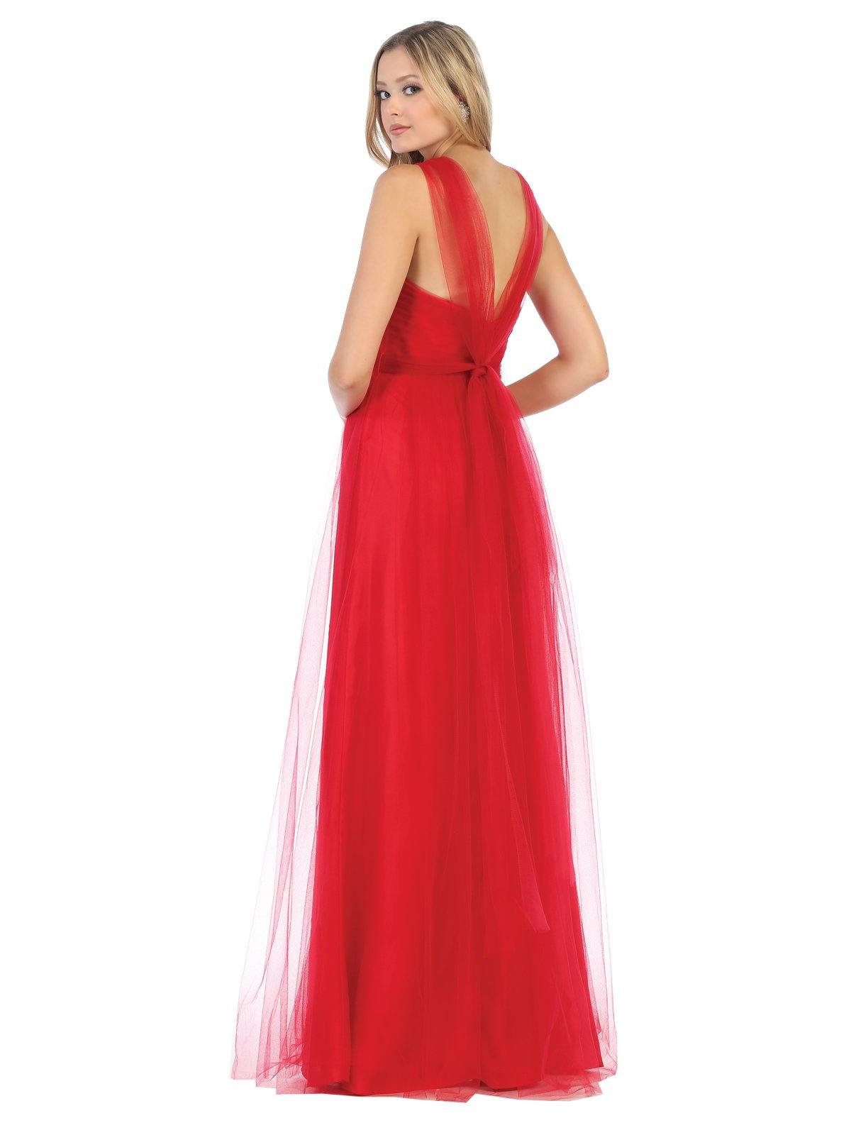 Prom Long Formal Strapless Sweetheart Evening Dress - The Dress Outlet May Queen