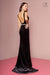 Prom Long Fitted Velvet Evening Dress - The Dress Outlet Elizabeth K
