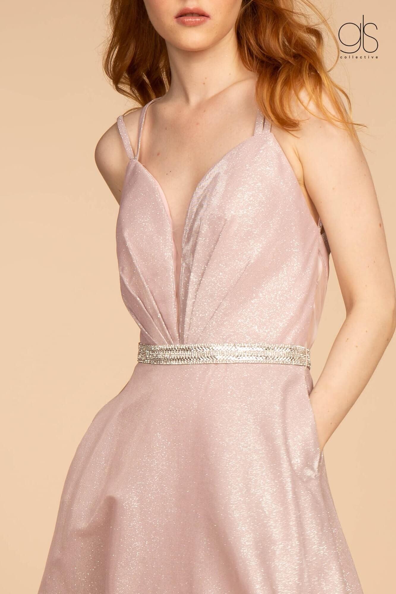 Prom Long Formal with Pockets Evening Dress - The Dress Outlet Elizabeth K