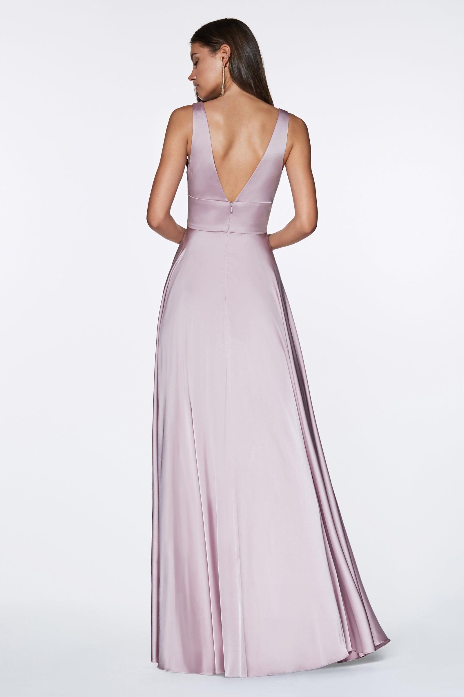 Cinderella Divine CD7469 Long Prom Dress Evening Gown Mauve