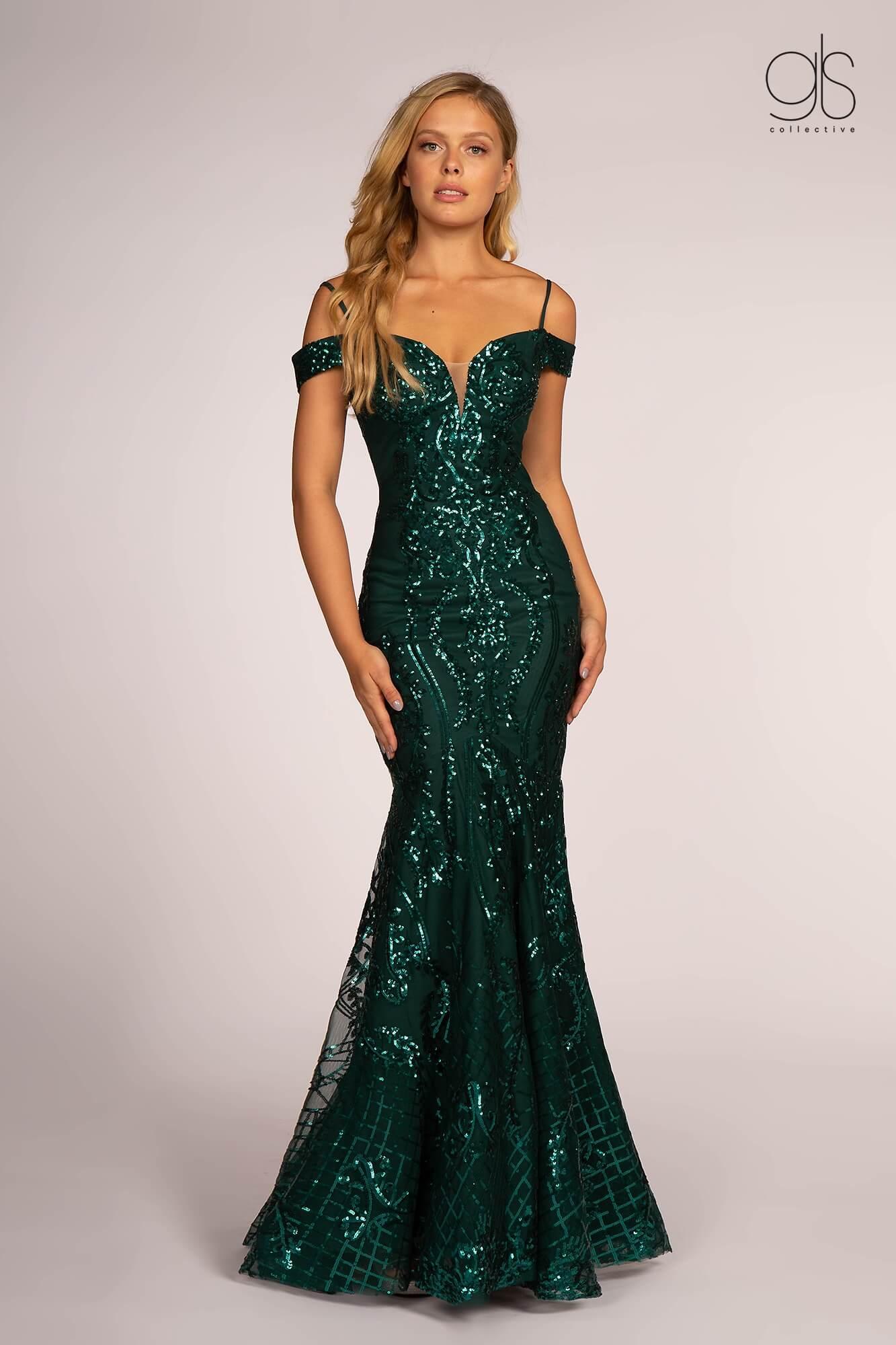 Prom Long Off Shoulder Mermaid Evening Dress - The Dress Outlet Elizabeth K