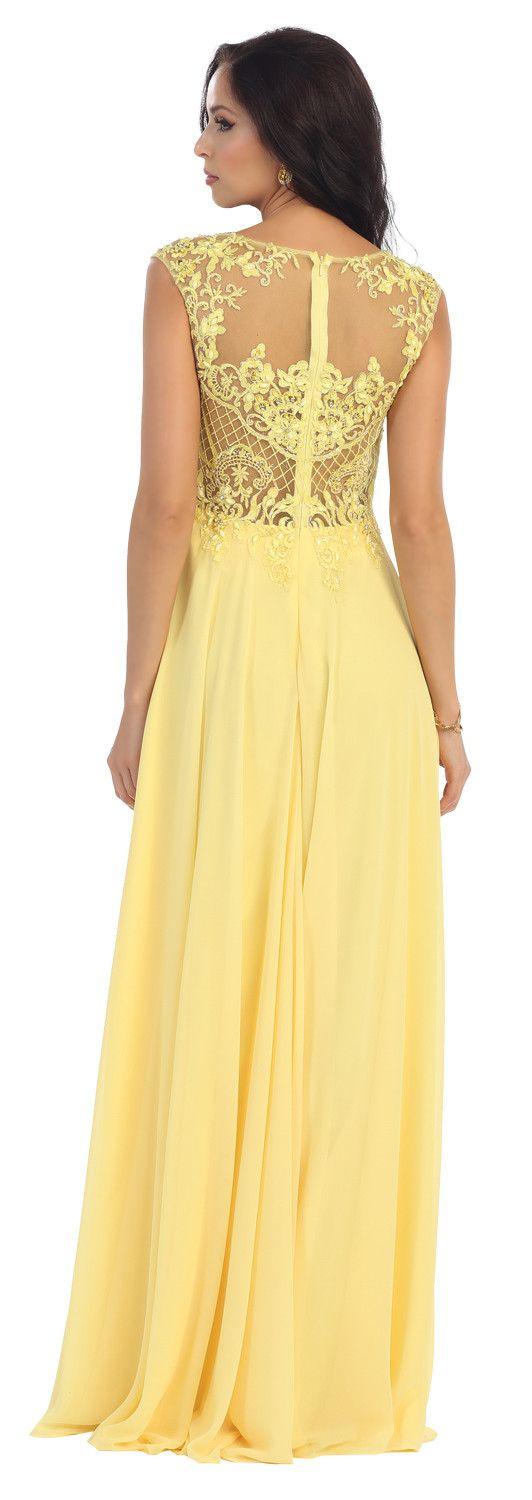 Prom Long Plus Size Dress Formal Evening Party Gown - The Dress Outlet May Queen