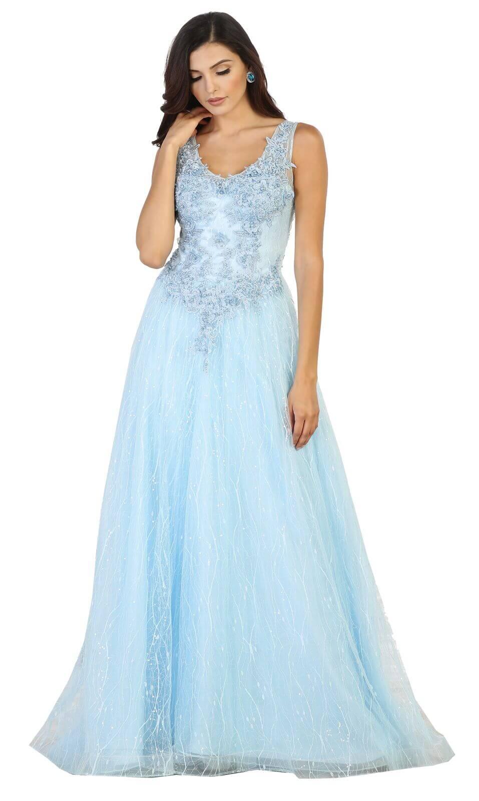 Prom Long Plus Size Formal Dress Evening Gown - The Dress Outlet May Queen