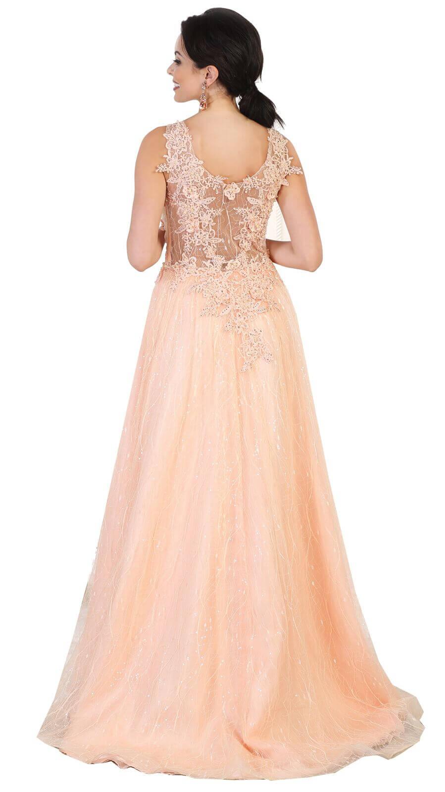 Prom Long Plus Size Formal Dress Evening Gown - The Dress Outlet May Queen