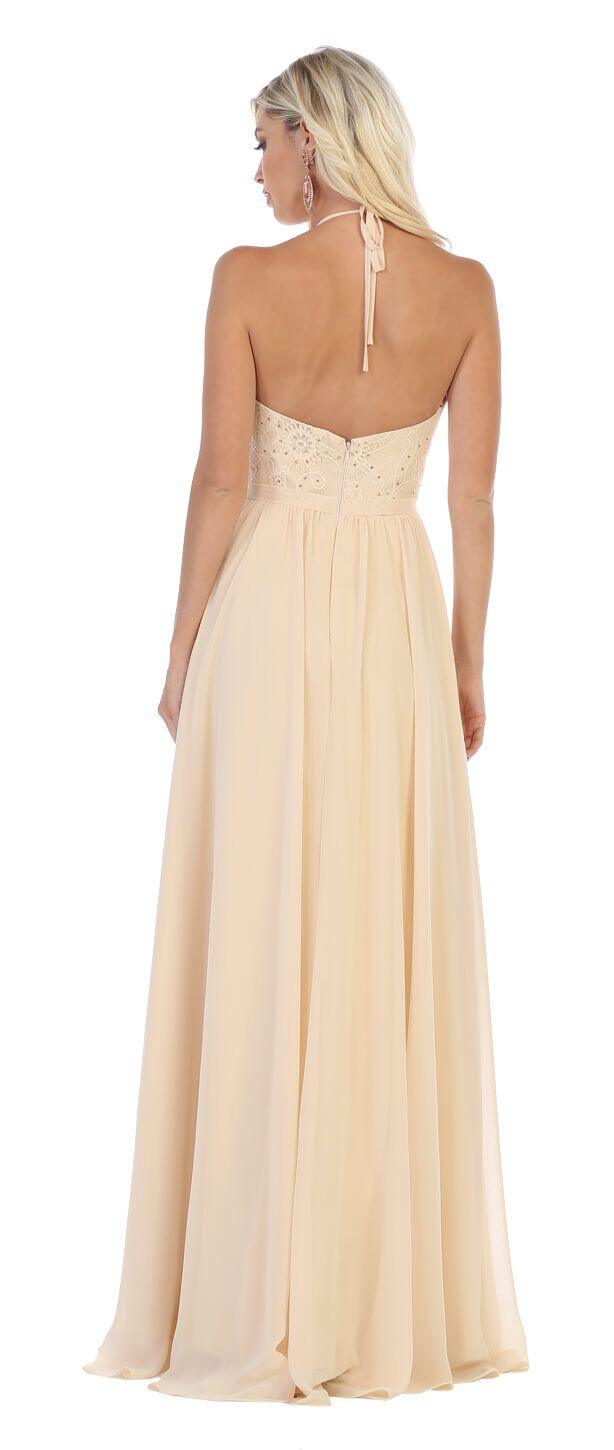 Prom Long Simple Bridesmaids Formal Dress - The Dress Outlet May Queen