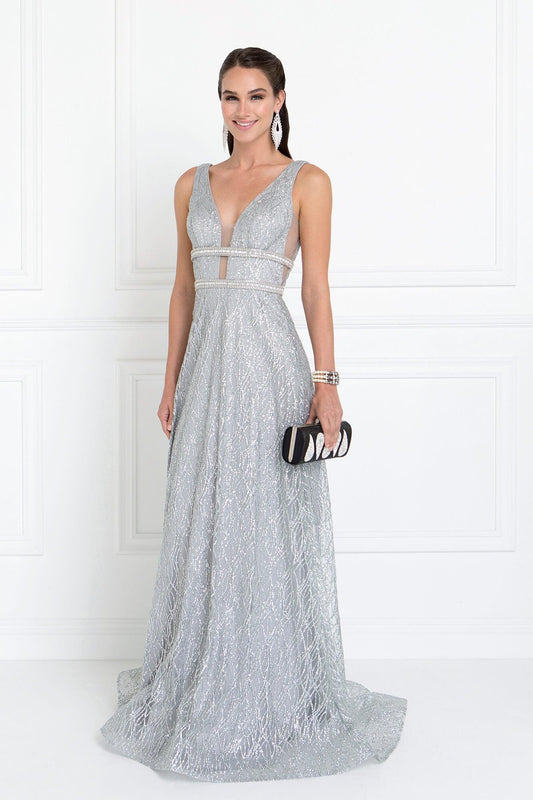 Prom Long Sleeveless Formal Evening Gown - The Dress Outlet Elizabeth K