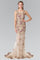 Prom Long Sleeveless Formal Floral Evening Dress - The Dress Outlet Elizabeth K
