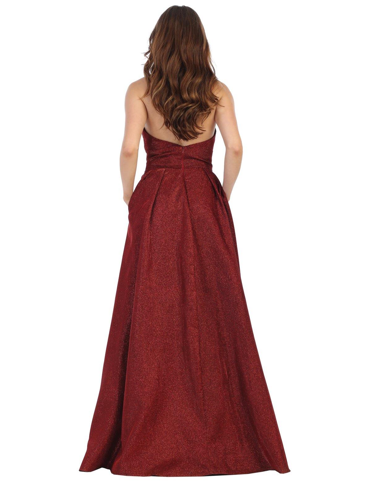 Prom Long Strapless Formal Evening Dress - The Dress Outlet May Queen