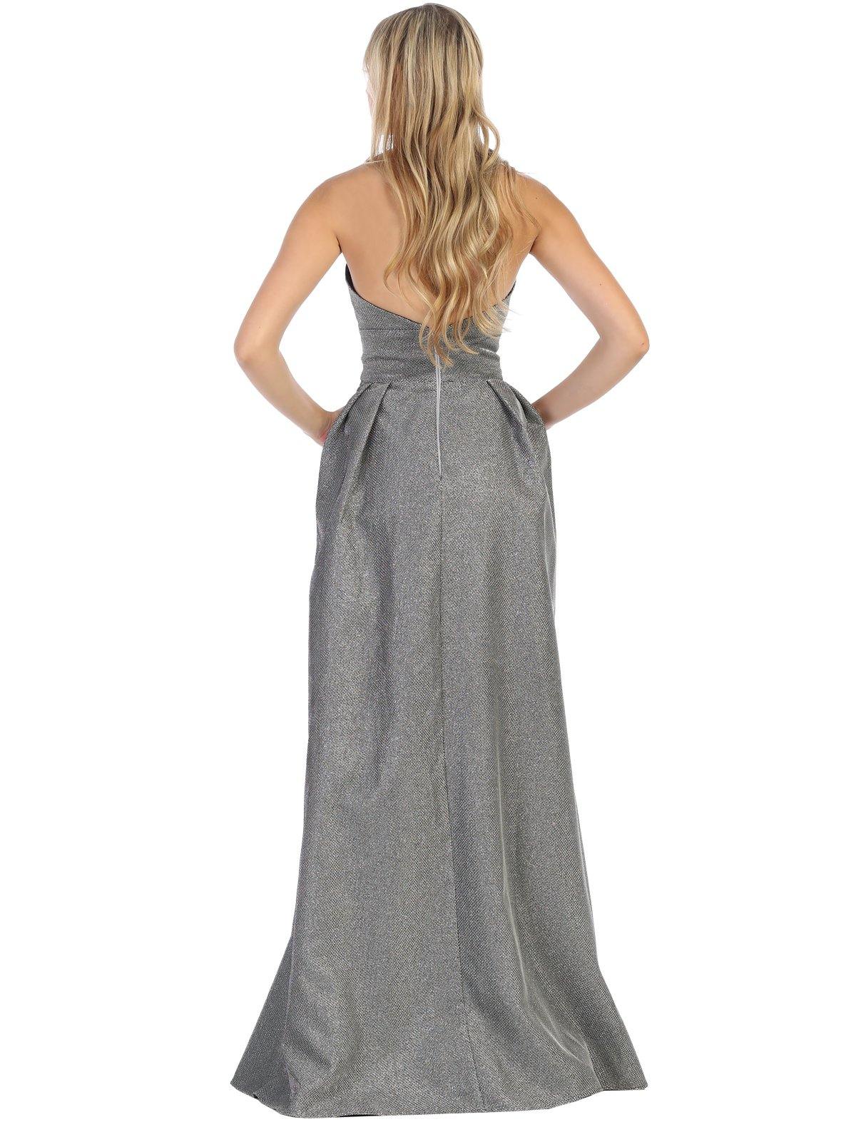 Prom Long Strapless Formal Evening Dress - The Dress Outlet May Queen