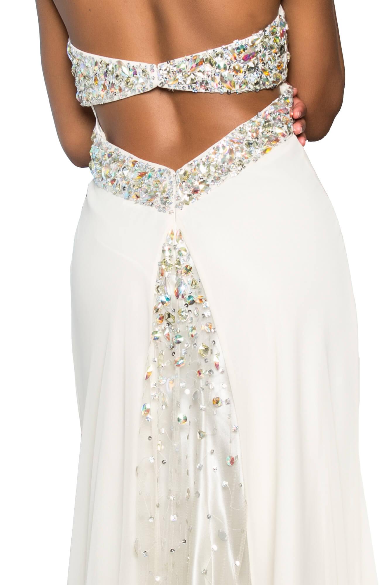 Prom Long Strapless Sweetheart Chiffon Formal Dress - The Dress Outlet Elizabeth K
