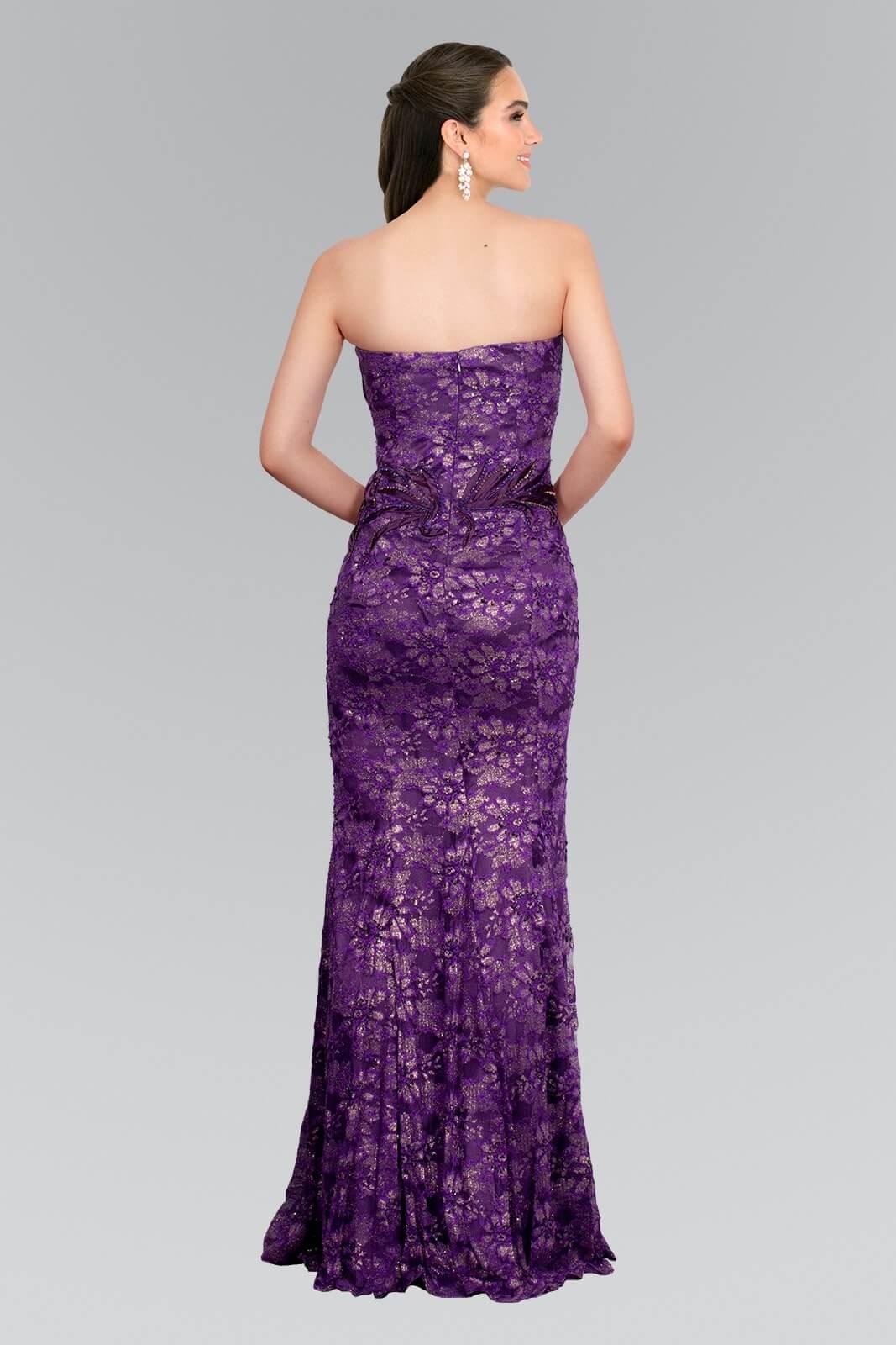 Prom Long Strapless Sweetheart Lace Formal Long Dress