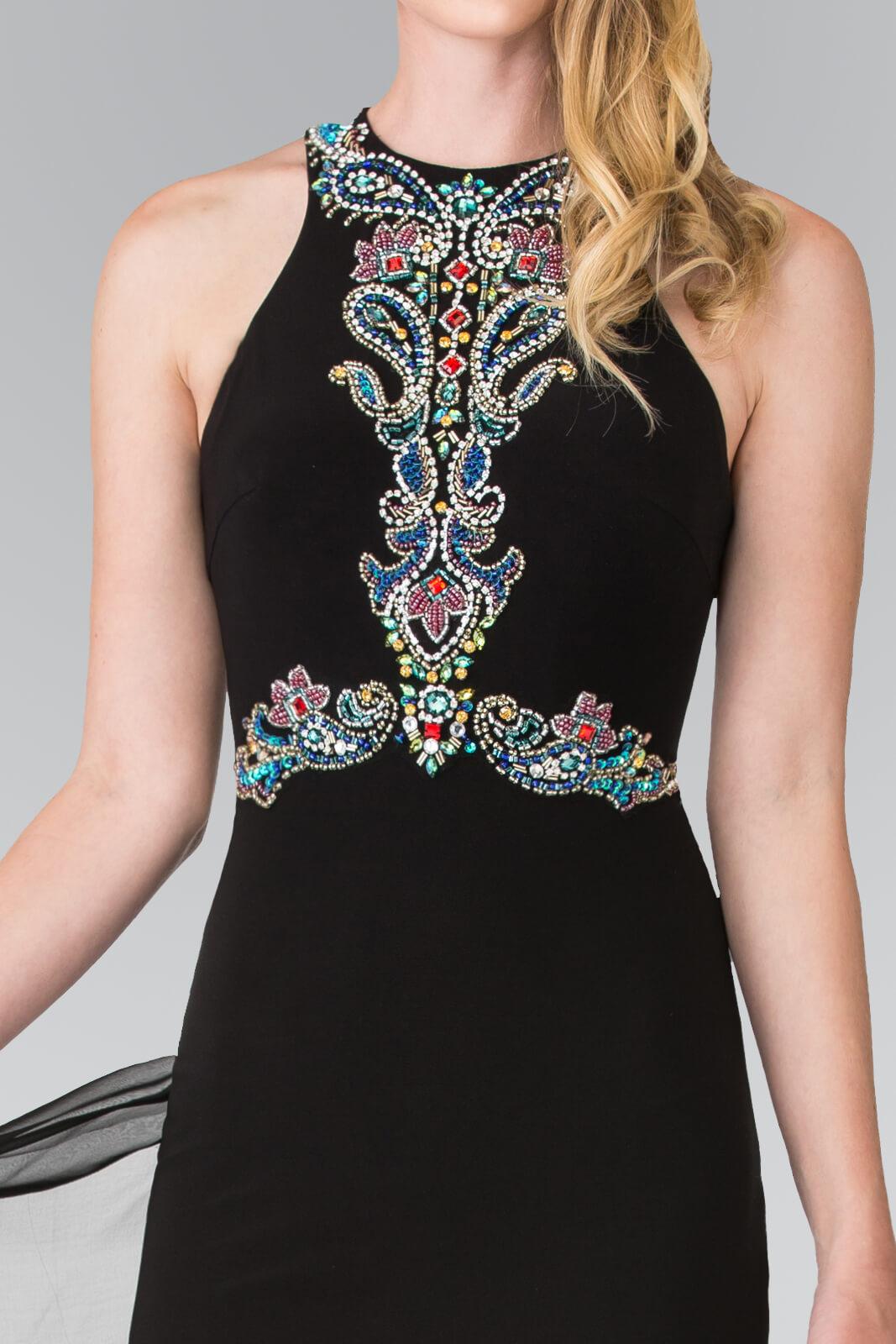 Prom Long Train Chiffon Evening Dress