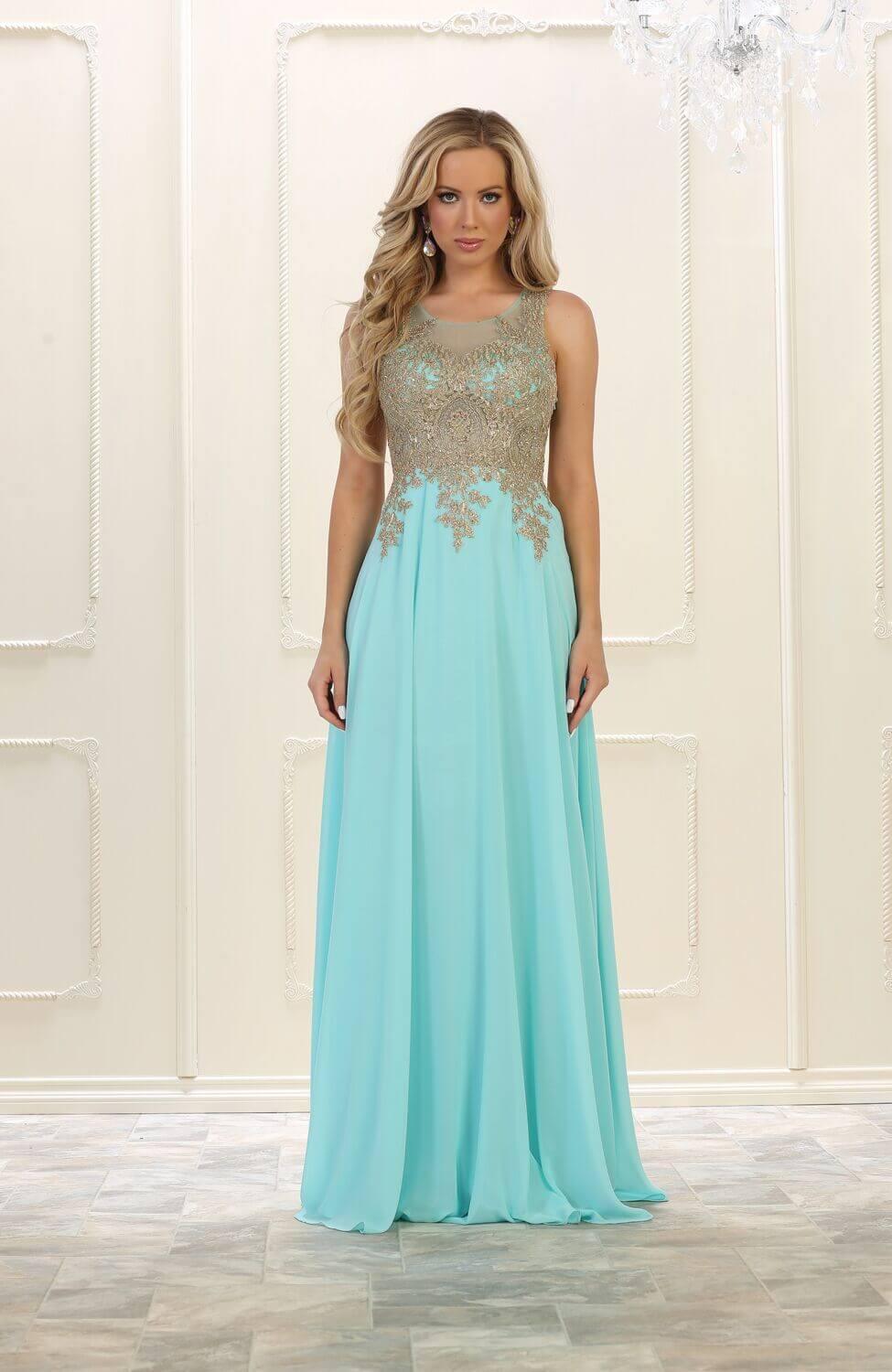 Prom Plus Size Formal Evening Long Dress - The Dress Outlet May Queen