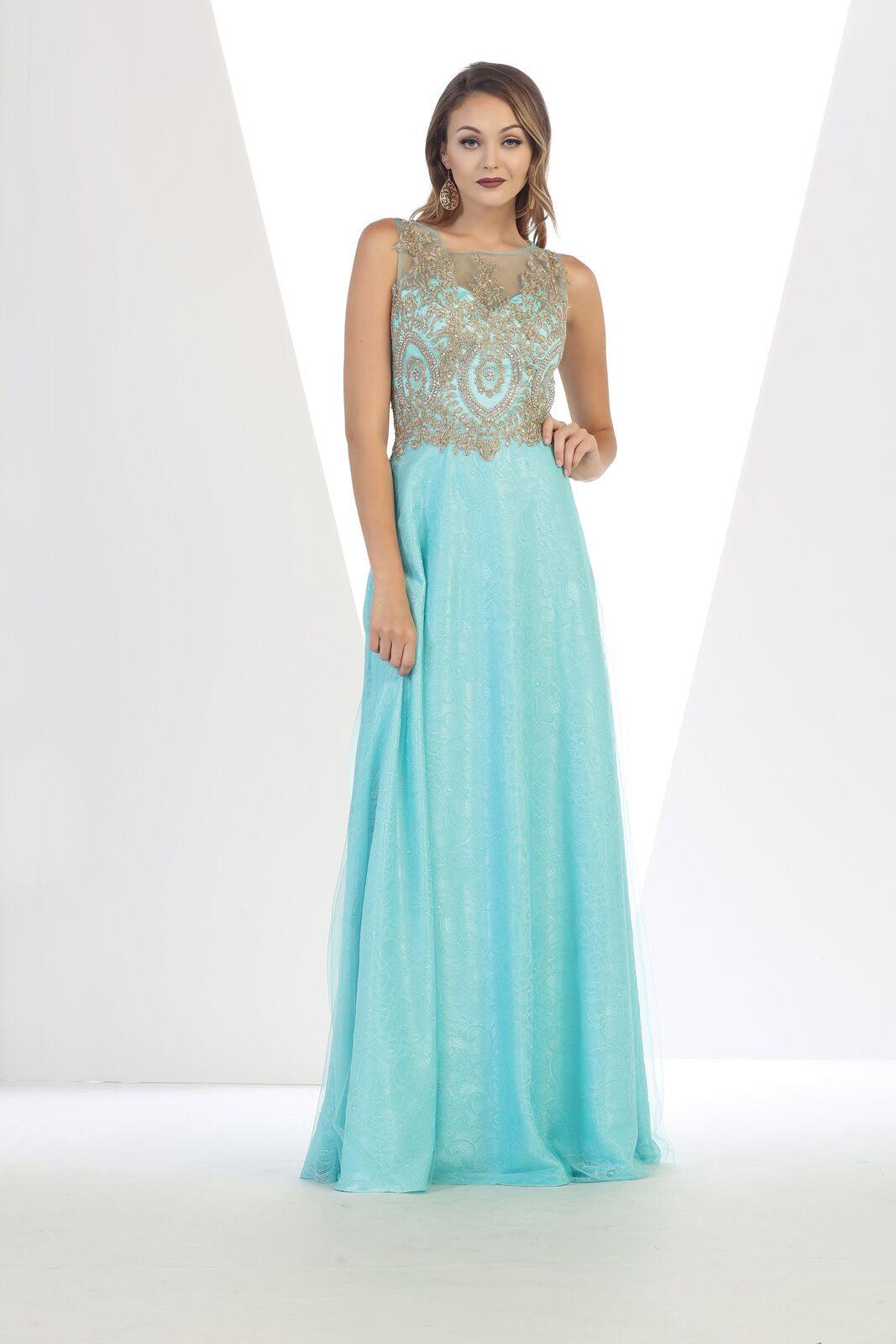 Prom Plus Size Long Dress Formal Evening Gown - The Dress Outlet May Queen