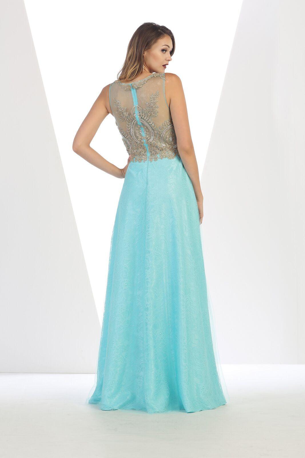Prom Plus Size Long Dress Formal Evening Gown - The Dress Outlet May Queen