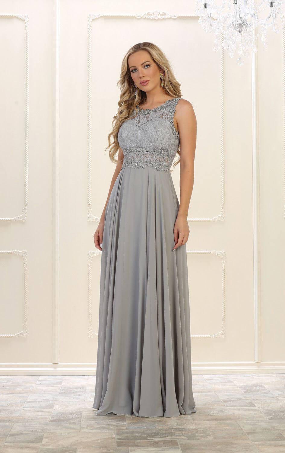 Prom Plus Size Long Formal Evening Dress - The Dress Outlet May Queen