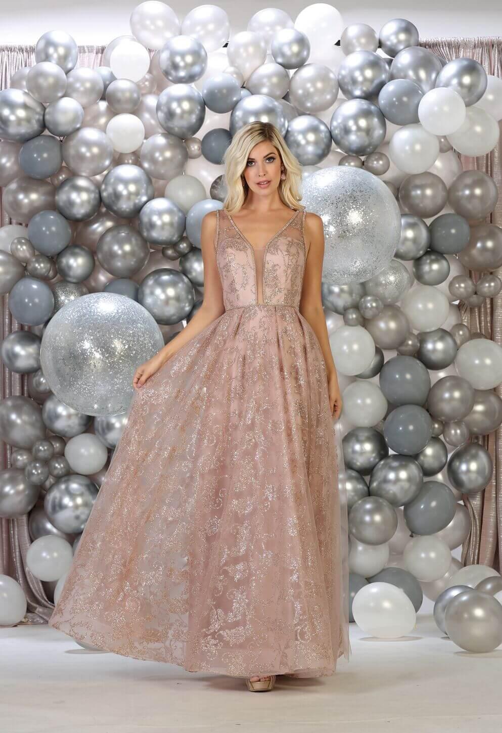 Prom Plus Size Long Formal Evening Dress - The Dress Outlet May Queen