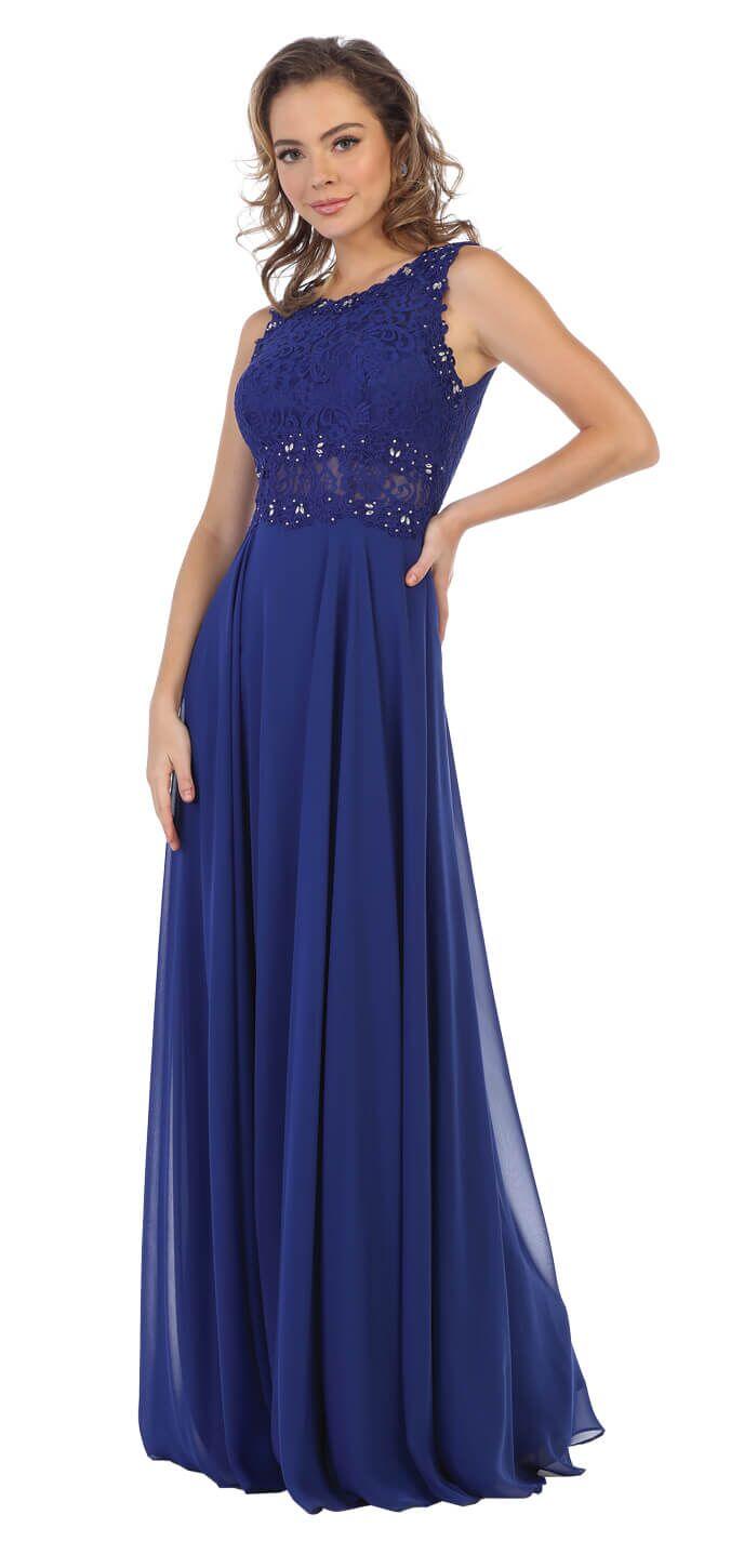 Prom Plus Size Long Formal Evening Dress - The Dress Outlet May Queen