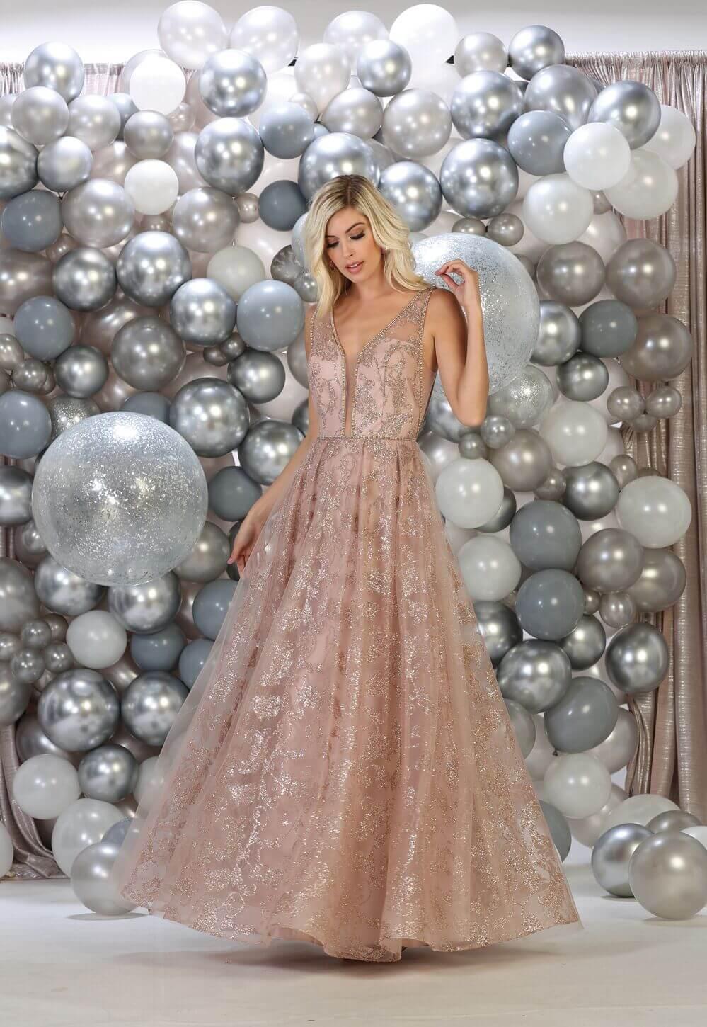 Prom Plus Size Long Formal Evening Dress - The Dress Outlet May Queen
