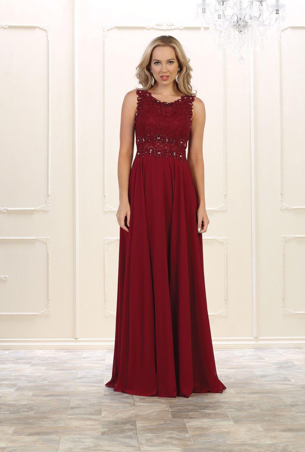 Prom Plus Size Long Formal Evening Dress - The Dress Outlet May Queen