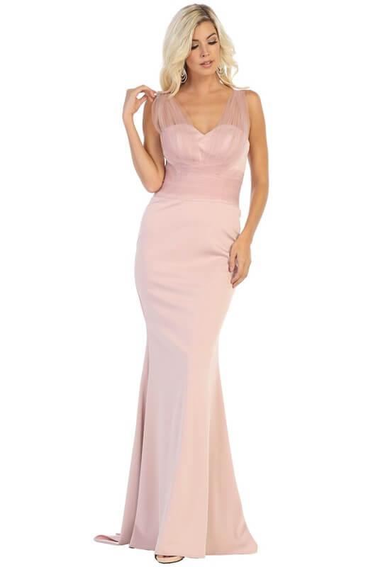 Prom Plus Size Long Formal Mermaid Evening Dress - The Dress Outlet May Queen