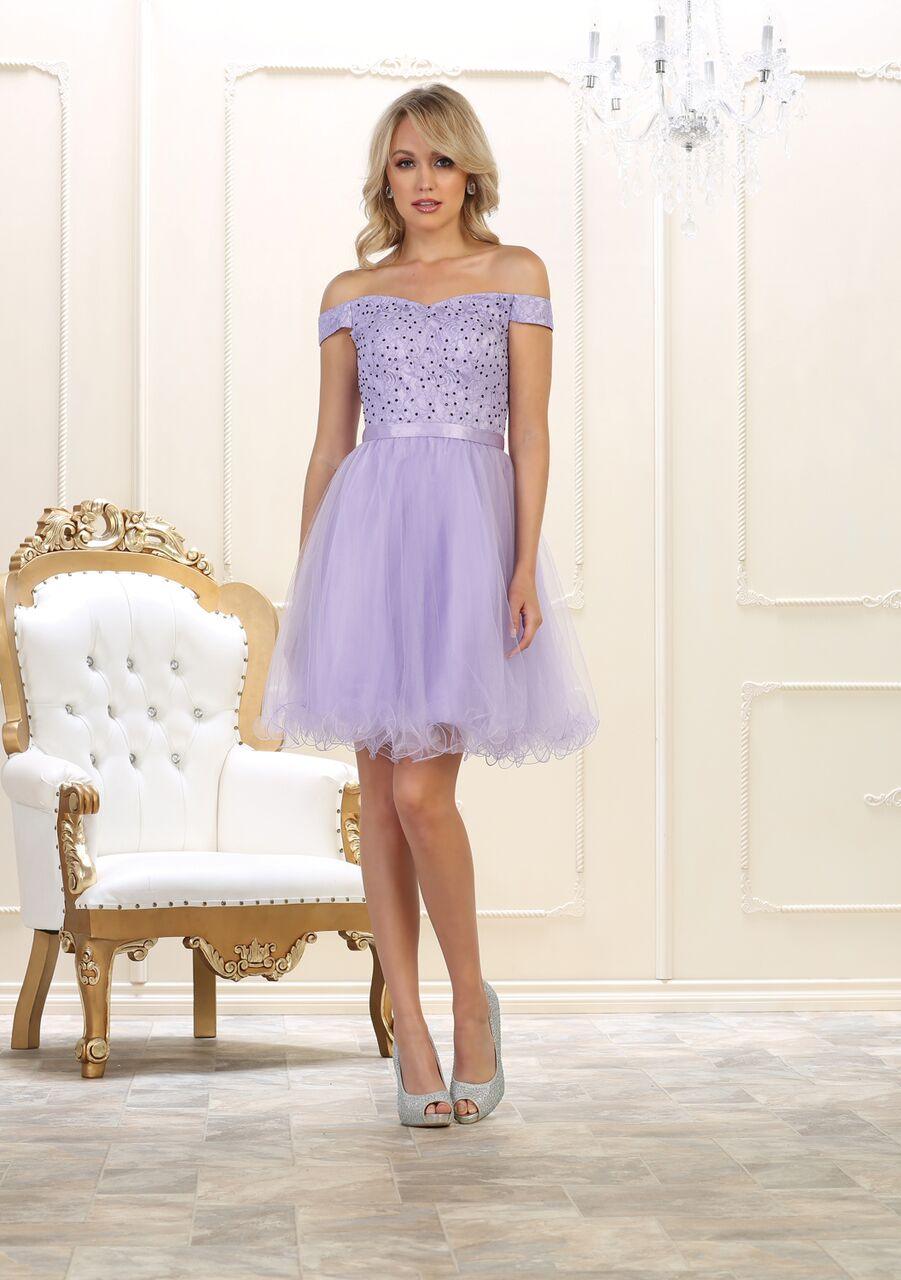 Prom Plus Size Short Dress Homecoming - The Dress Outlet May Queen