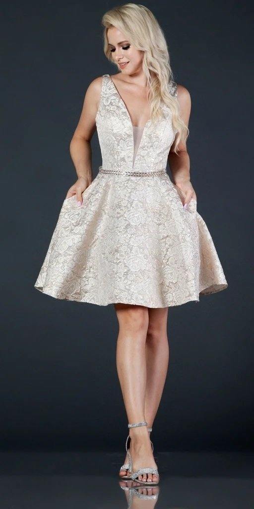 Prom Short A-Line Sleeveless Homecoming Party Dress