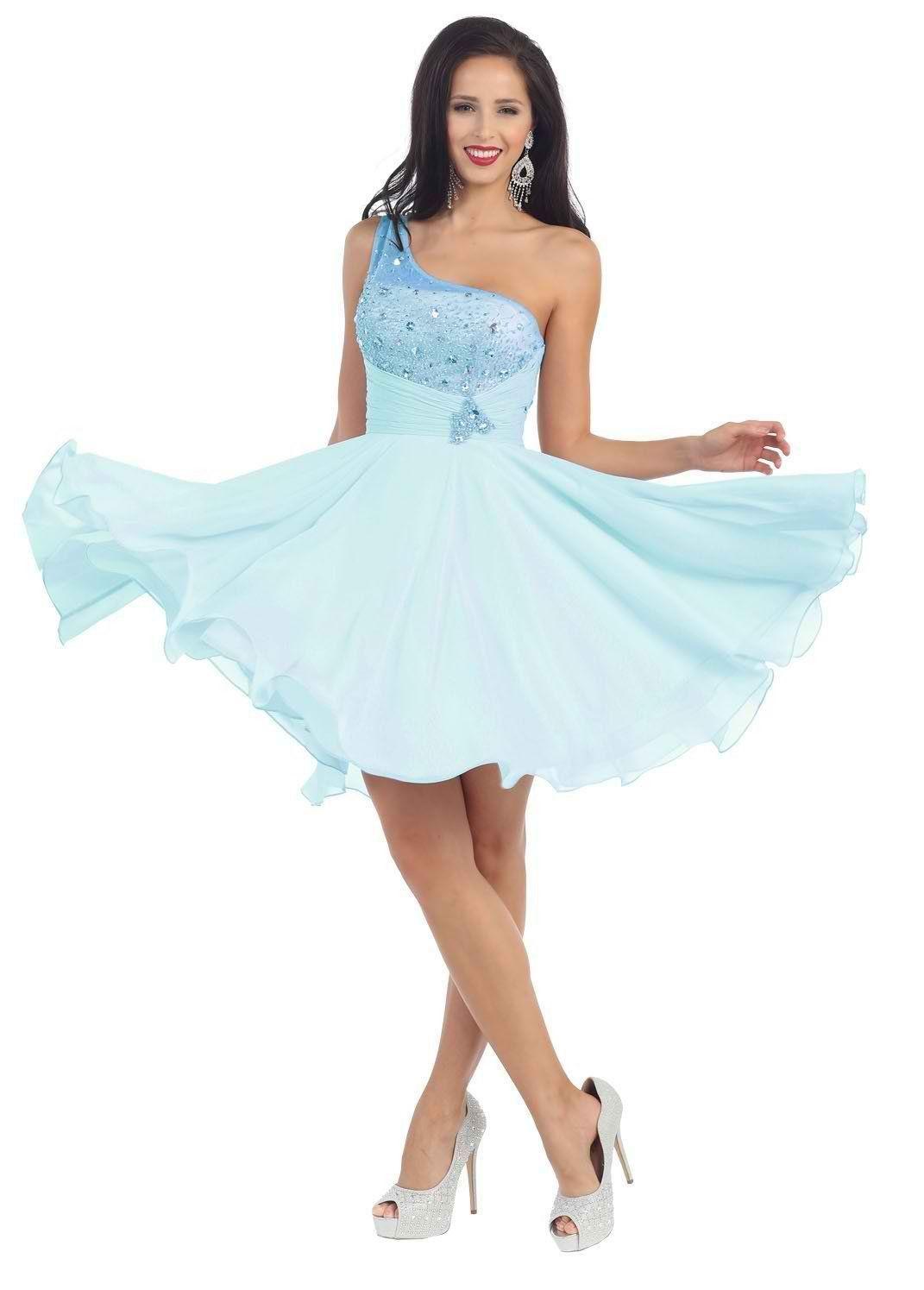 Prom Short Cocktail Party Homecoming Dress - The Dress Outlet May Queen