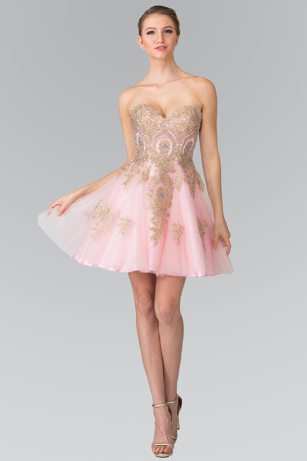Champagne Prom Short Dress Homecoming