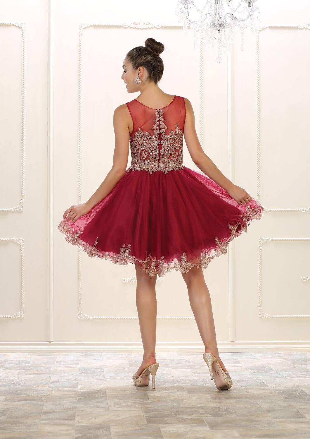 Prom Short Dress Homecoming Evening Party - The Dress Outlet May Queen