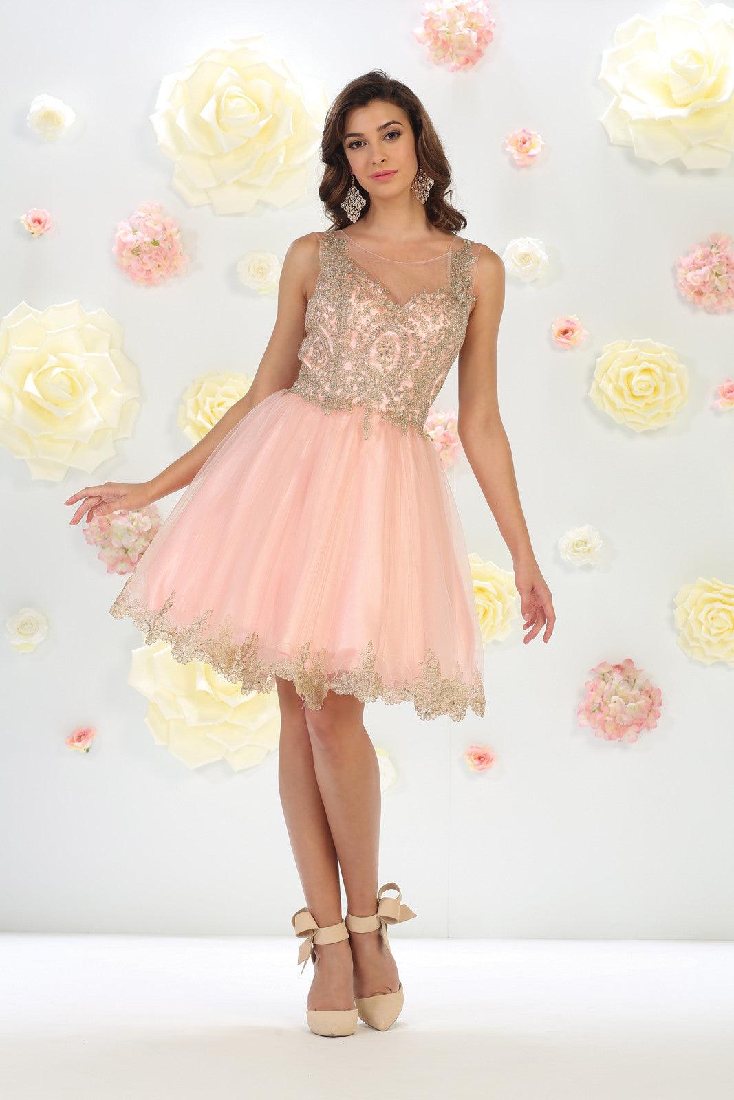 Prom Short Dress Homecoming Evening Party - The Dress Outlet May Queen