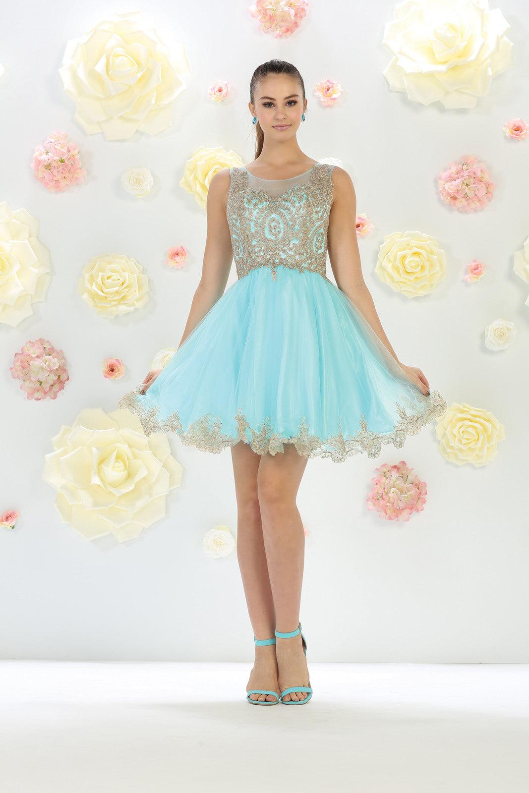 Prom Short Dress Homecoming Evening Party - The Dress Outlet May Queen