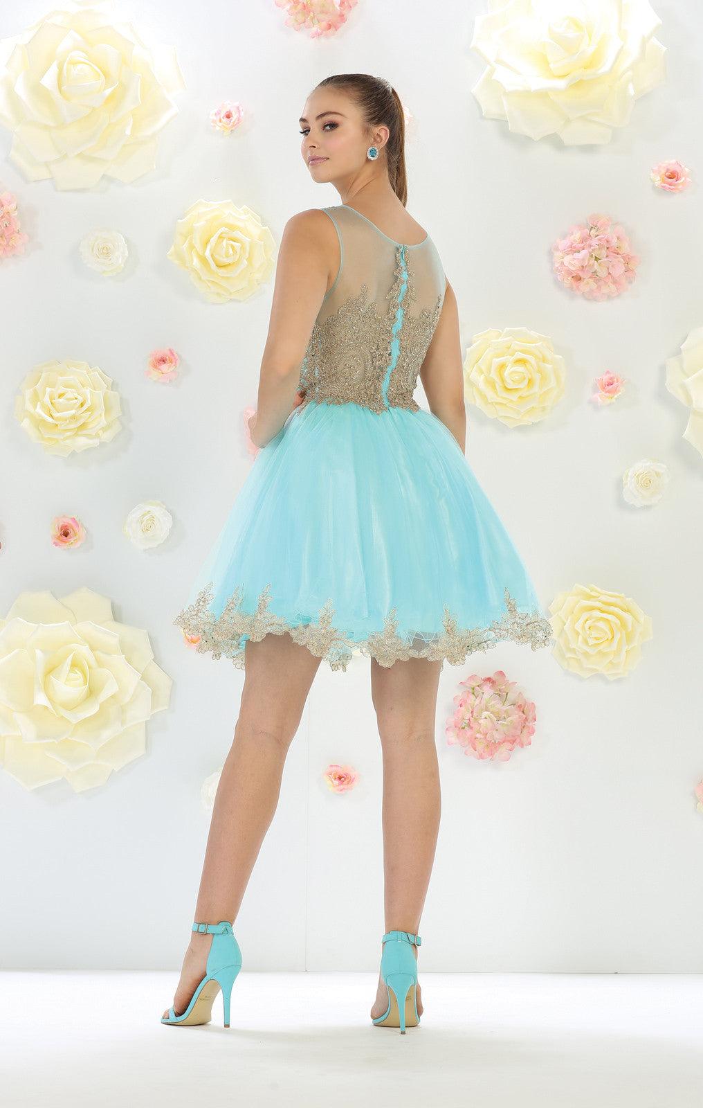 Prom Short Dress Homecoming Evening Party - The Dress Outlet May Queen