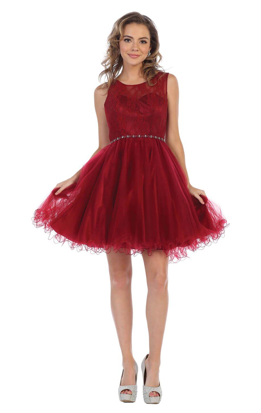 Prom Short Dress Plus Size Homecoming - The Dress Outlet May Queen
