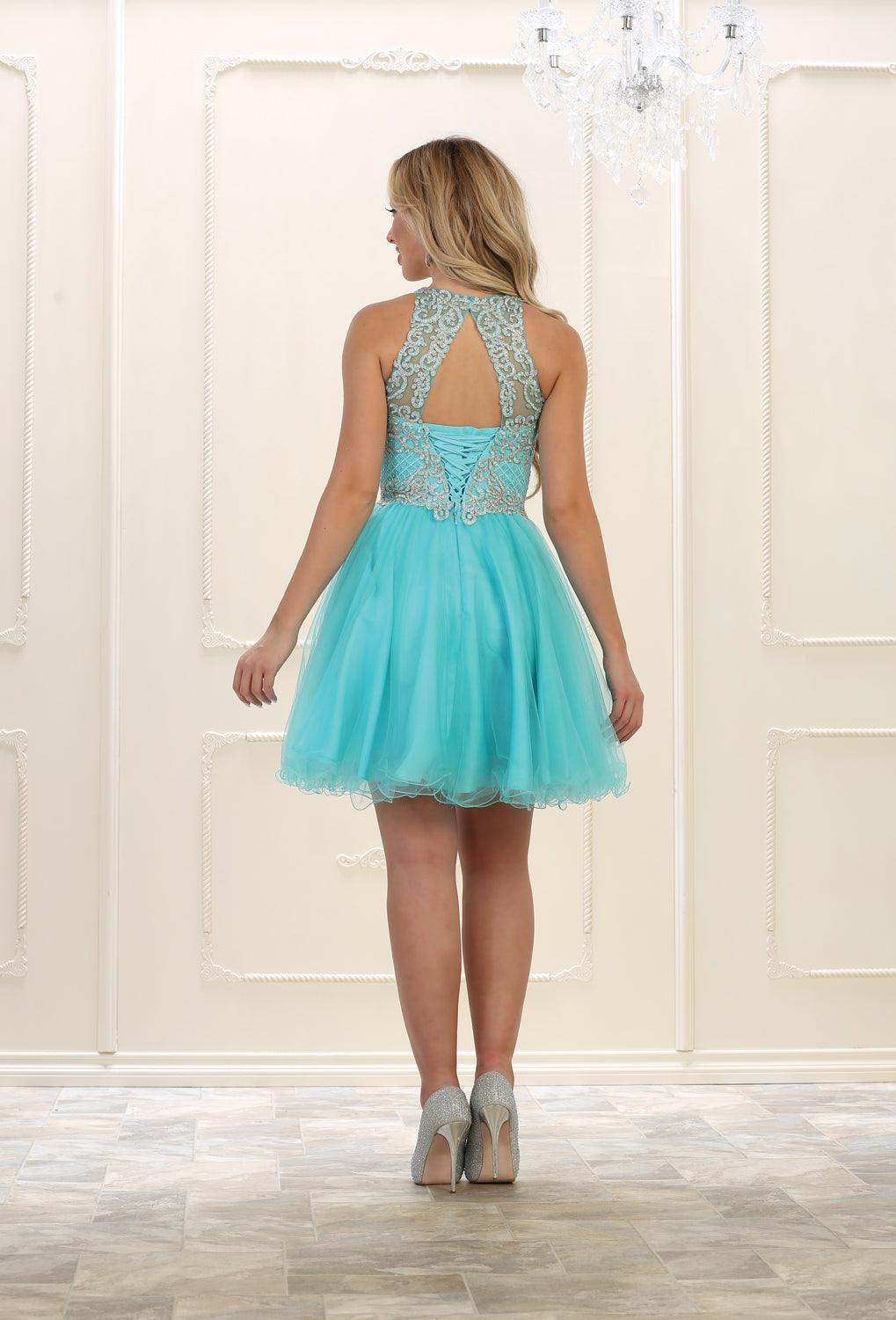 Prom Short Dress Sexy Formal Homecoming - The Dress Outlet May Queen