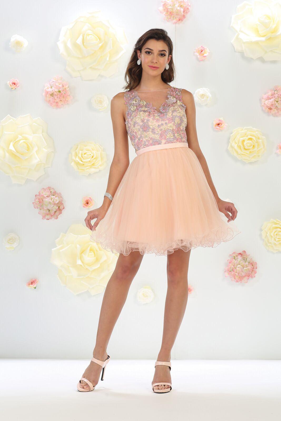 Prom Short Dresses Homecoming Cocktail Party - The Dress Outlet May Queen
