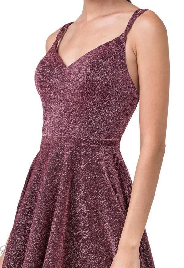 Prom Short Glitter Knit Homecoming Cocktail Dress
