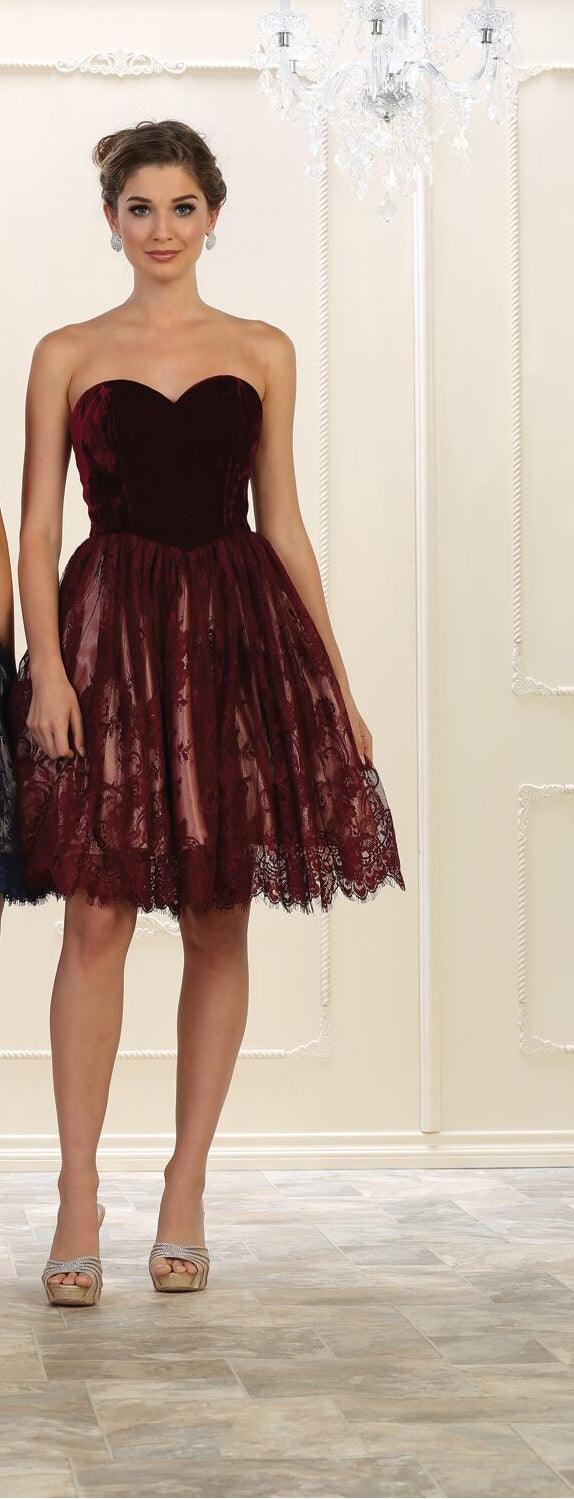 Prom Short Homecoming Dress Formal Gown - The Dress Outlet May Queen