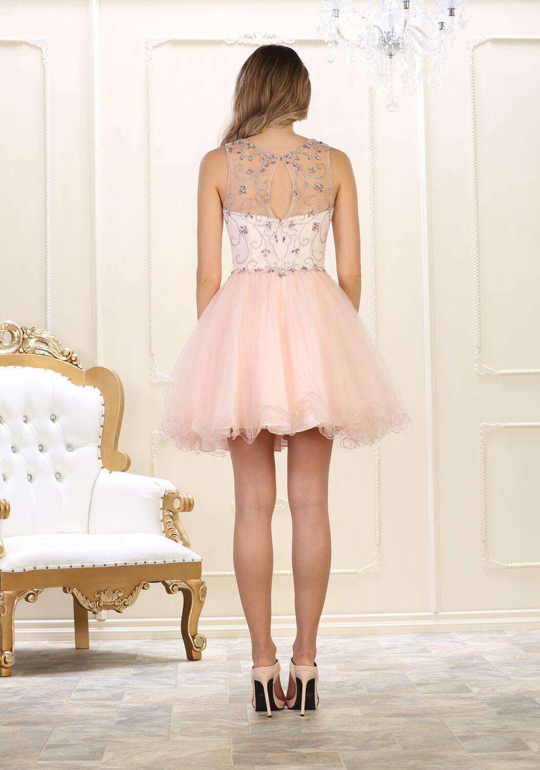 Prom Short Homecoming Plus Size Dress Winter Formal - The Dress Outlet May Queen