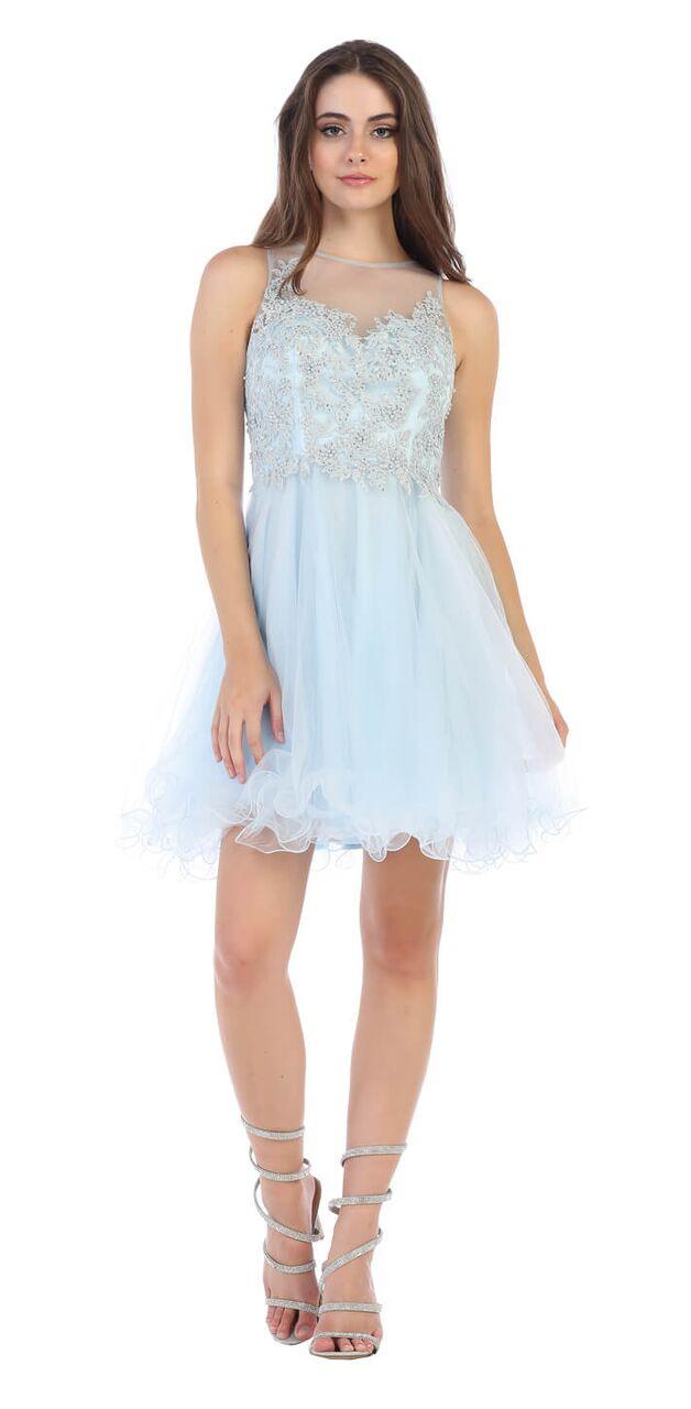 Prom Short Homecoming Winter Formal Dress - The Dress Outlet May Queen