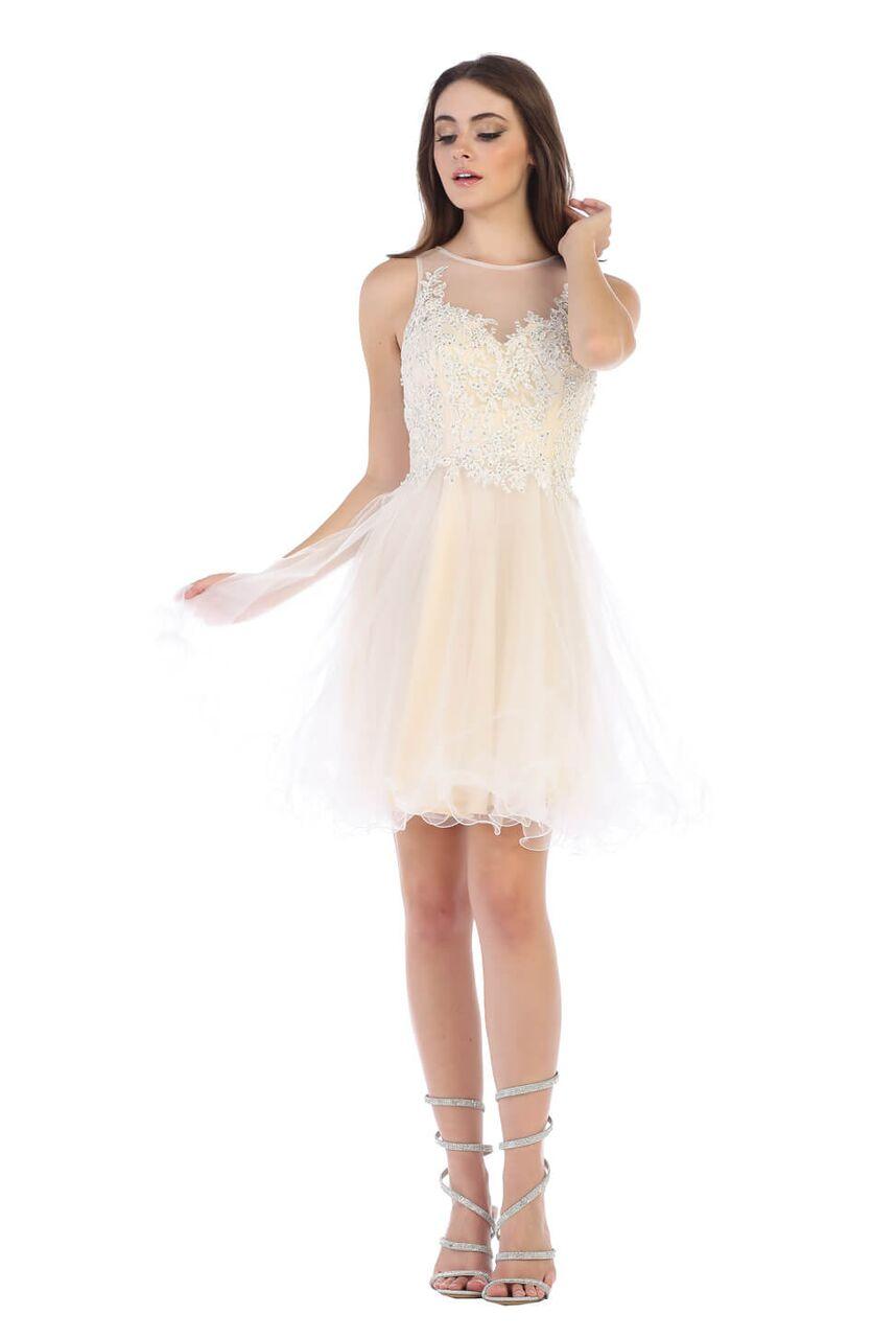 Prom Short Homecoming Winter Formal Dress - The Dress Outlet May Queen