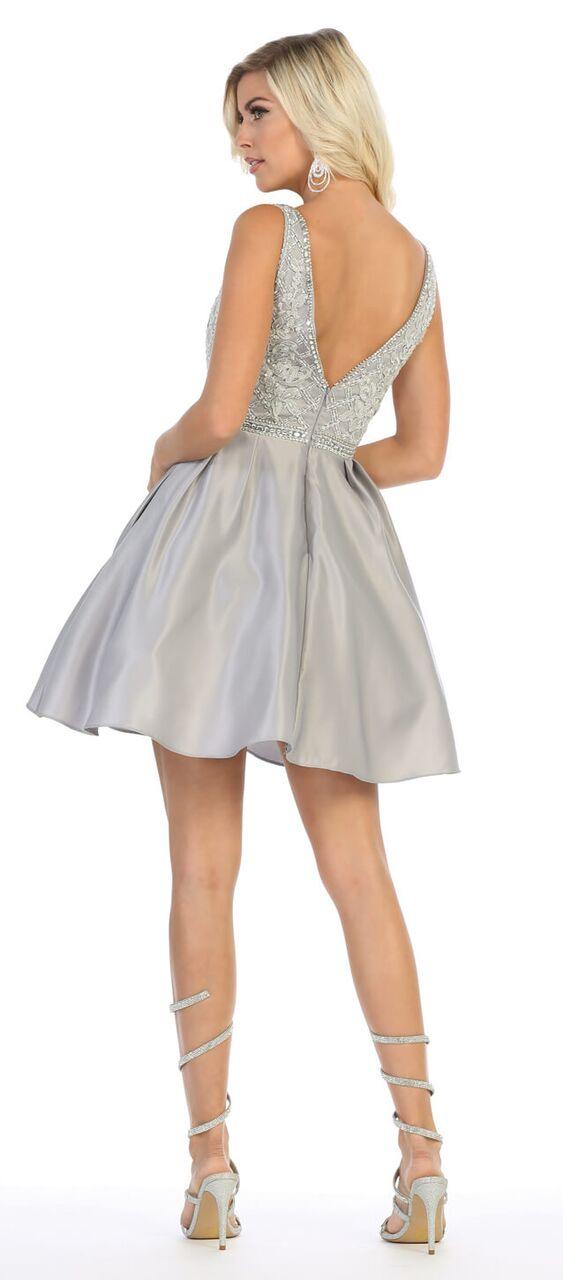 Prom Short Plus Size Cocktail Party Dress - The Dress Outlet May Queen