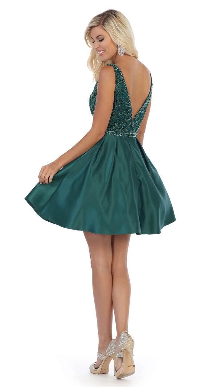 Prom Short Plus Size Cocktail Party Dress - The Dress Outlet May Queen