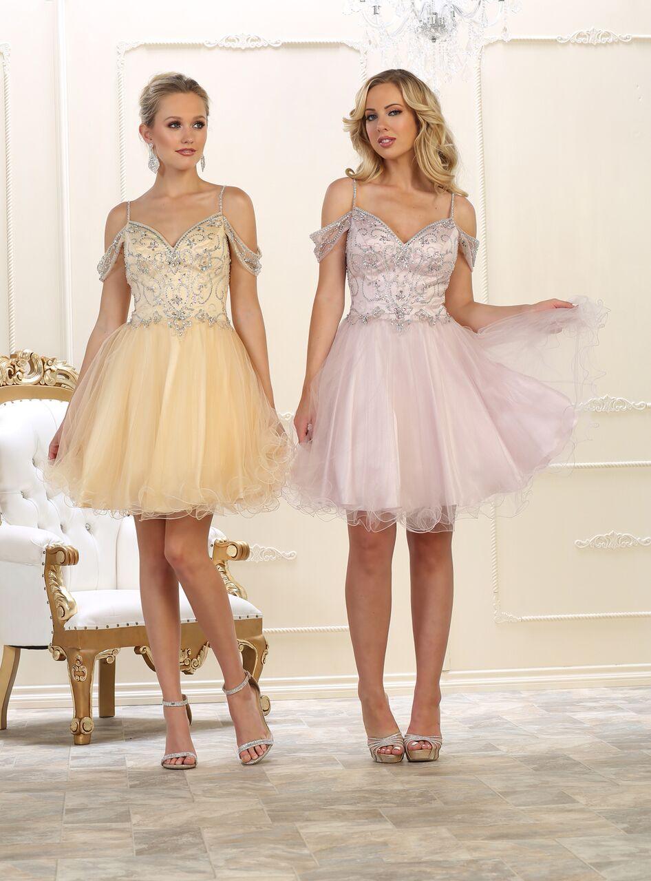 Prom Short Sexy Dress Homecoming Cocktail - The Dress Outlet May Queen